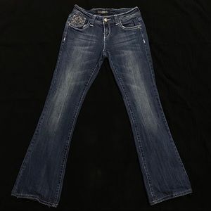 ☠️SOLD☠️insanely cute bedazzled low rise y2k jeans